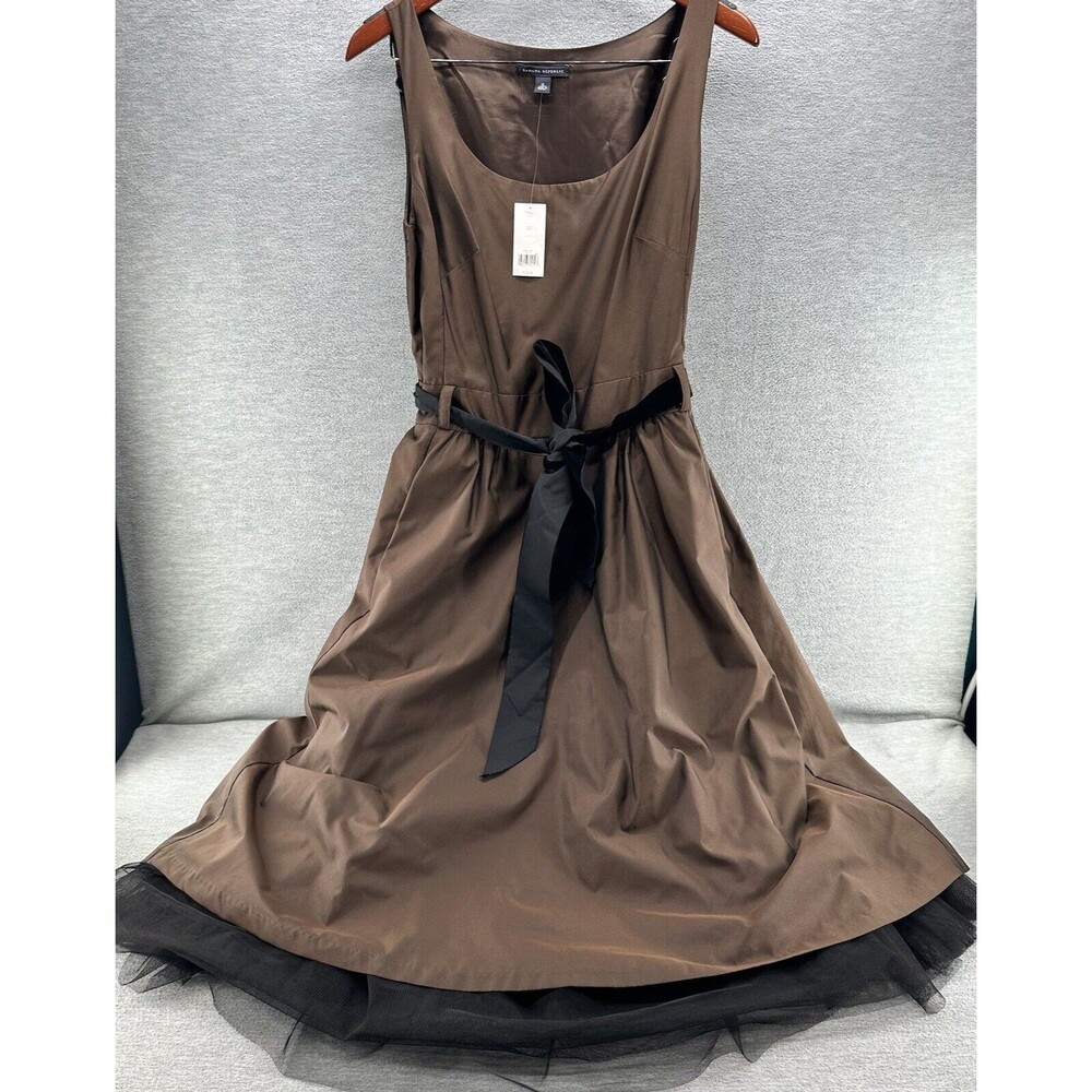 Banana Republic Brown Midi Dress Elegant Design